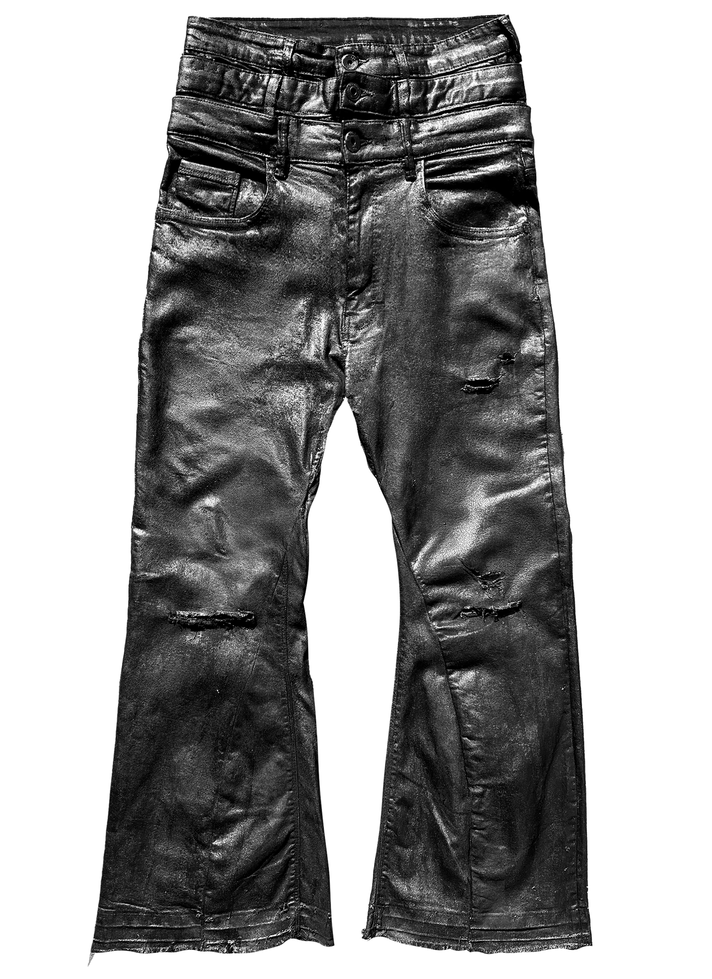 "WAXED" TRIPLE JEANS