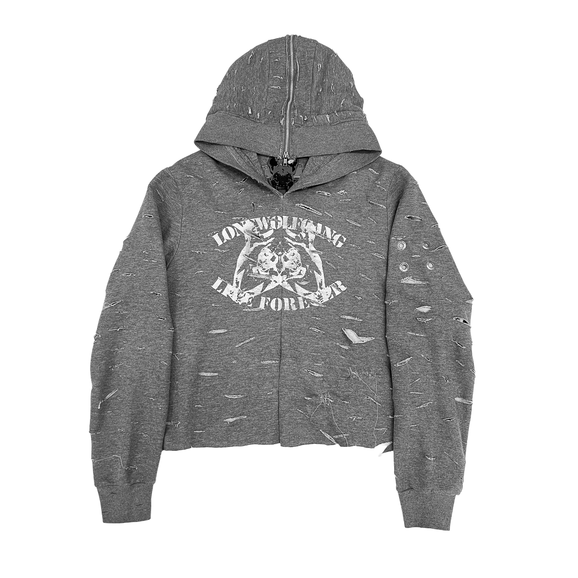 LOVE SCARS ZIP-UP HOODIE – Lonewolfgang