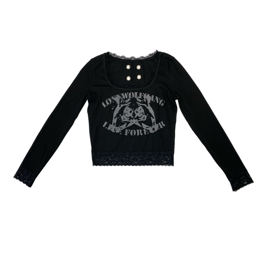 'lonewolfgirls' - NIGHTLACE LONGSLEEVE