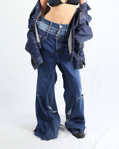 26W 32L - BEACH BLUE TRIPLE JEANS