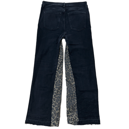 34W 32L - BLACK JAGUAR JEANS