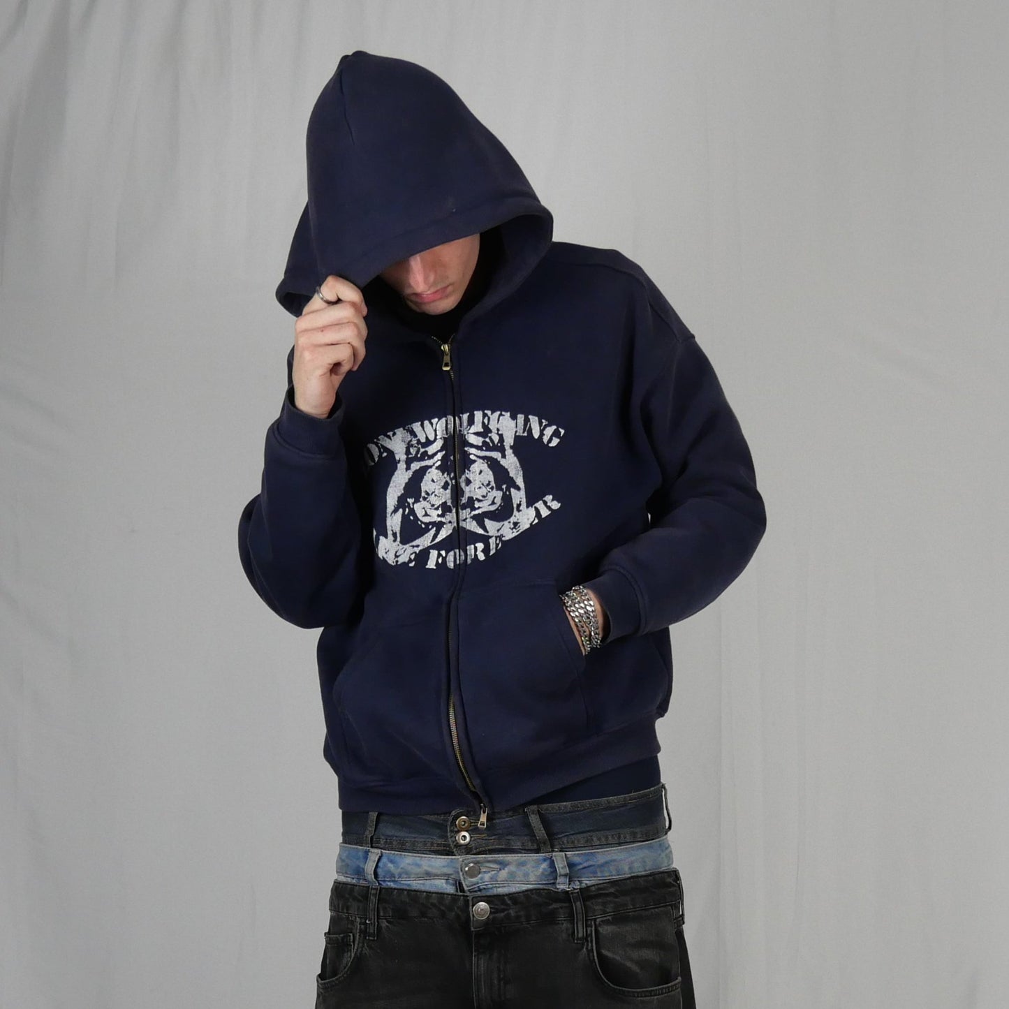 BLUEBERRY ZIP UP HOODIE