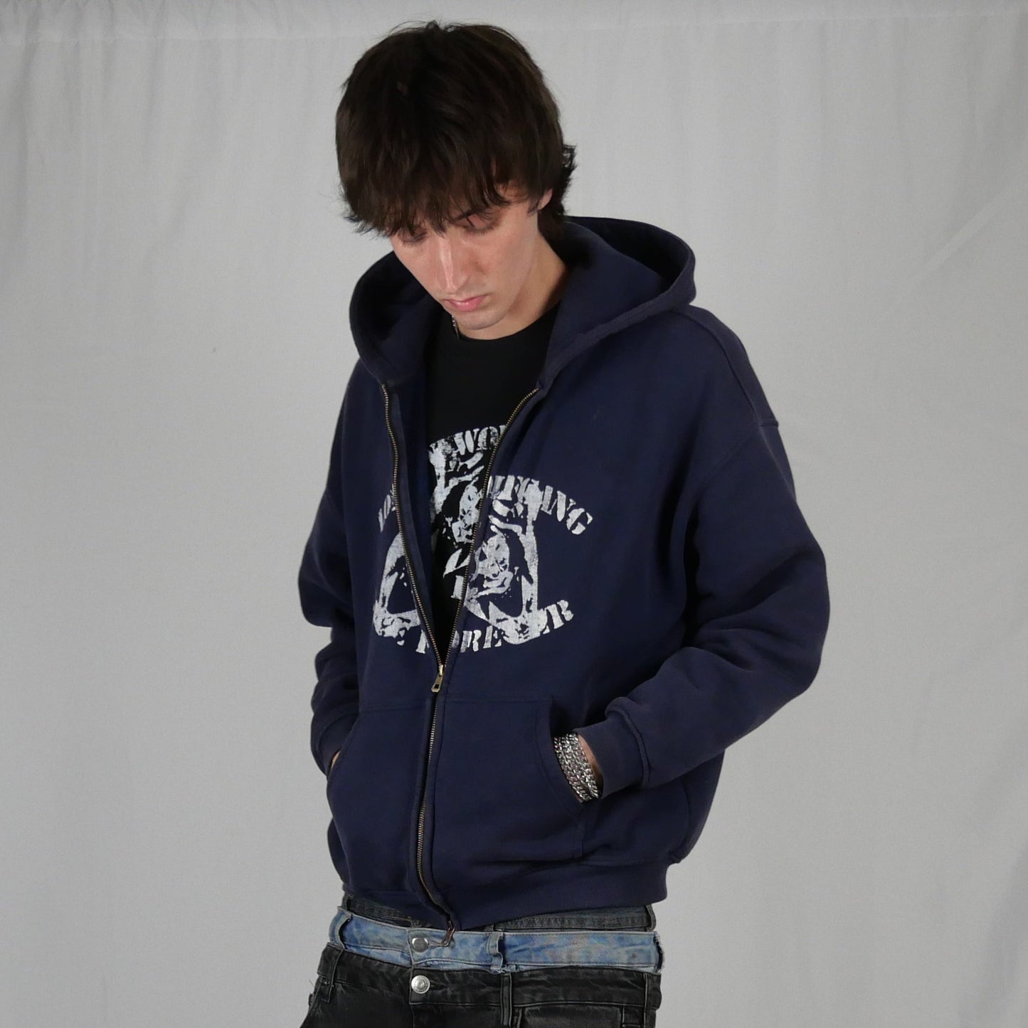 BLUEBERRY ZIP UP HOODIE