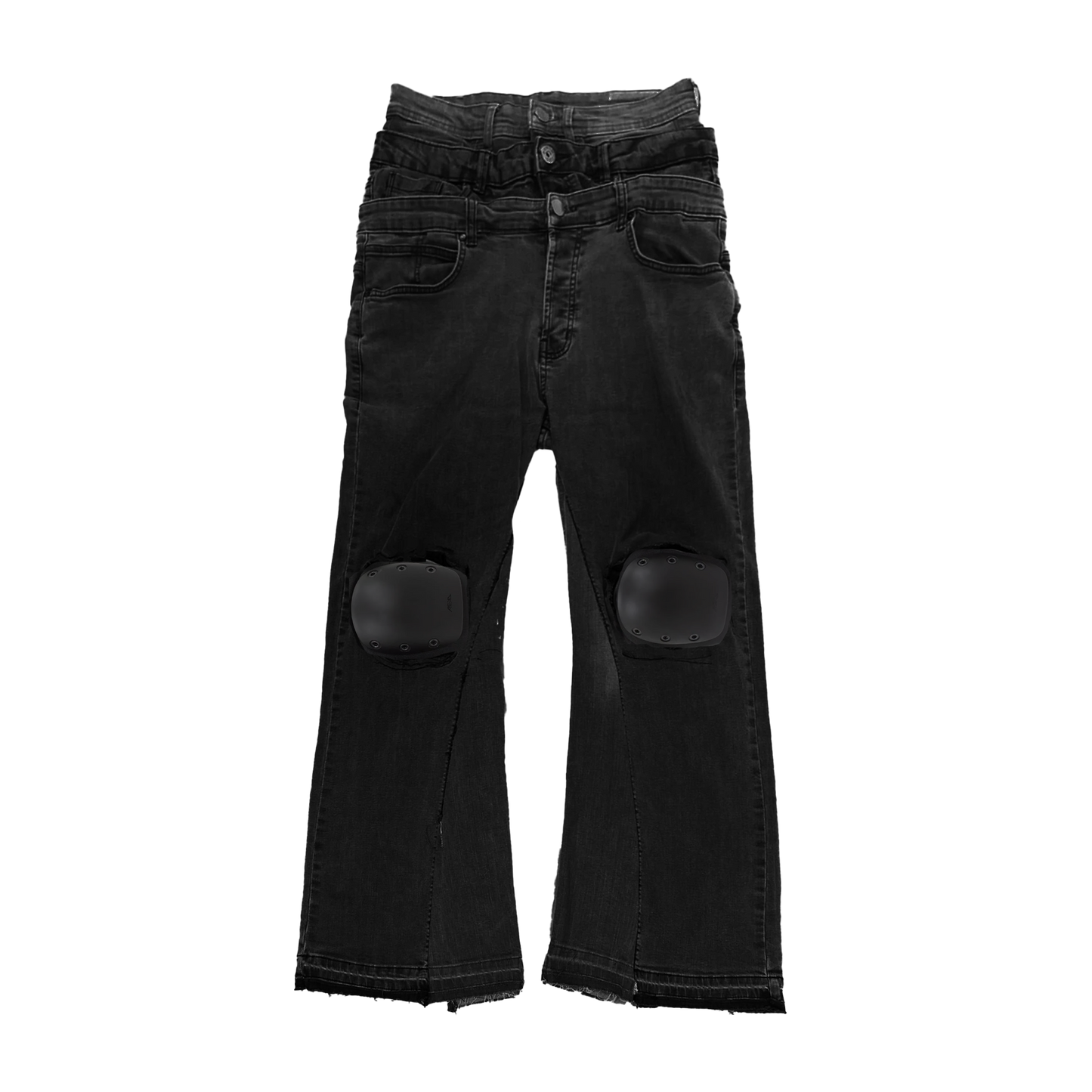 *COMMISSION ORDER - 0001* - BLACK KNEEPAD TRIPLE JEANS