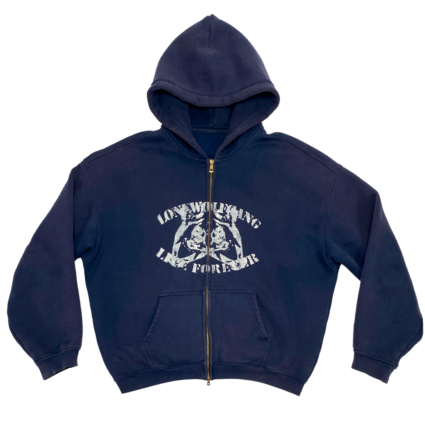 BLUEBERRY ZIP UP HOODIE