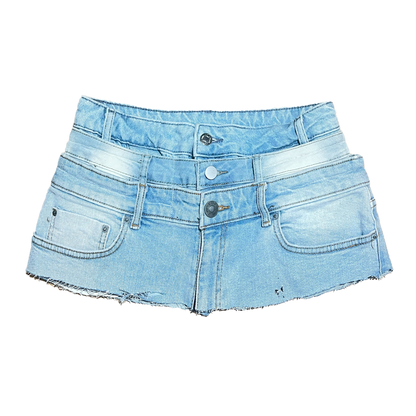 BLONDE BLUE 3RIPLE SKIRT - 28W 10L