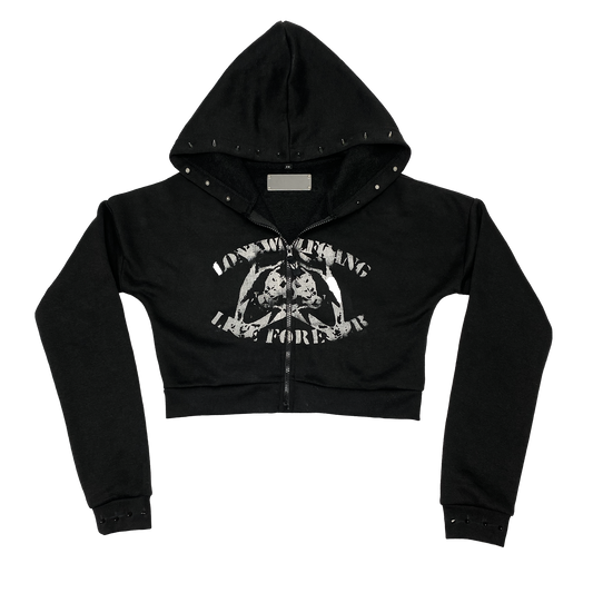 BAND GIRL CROP HOODIE