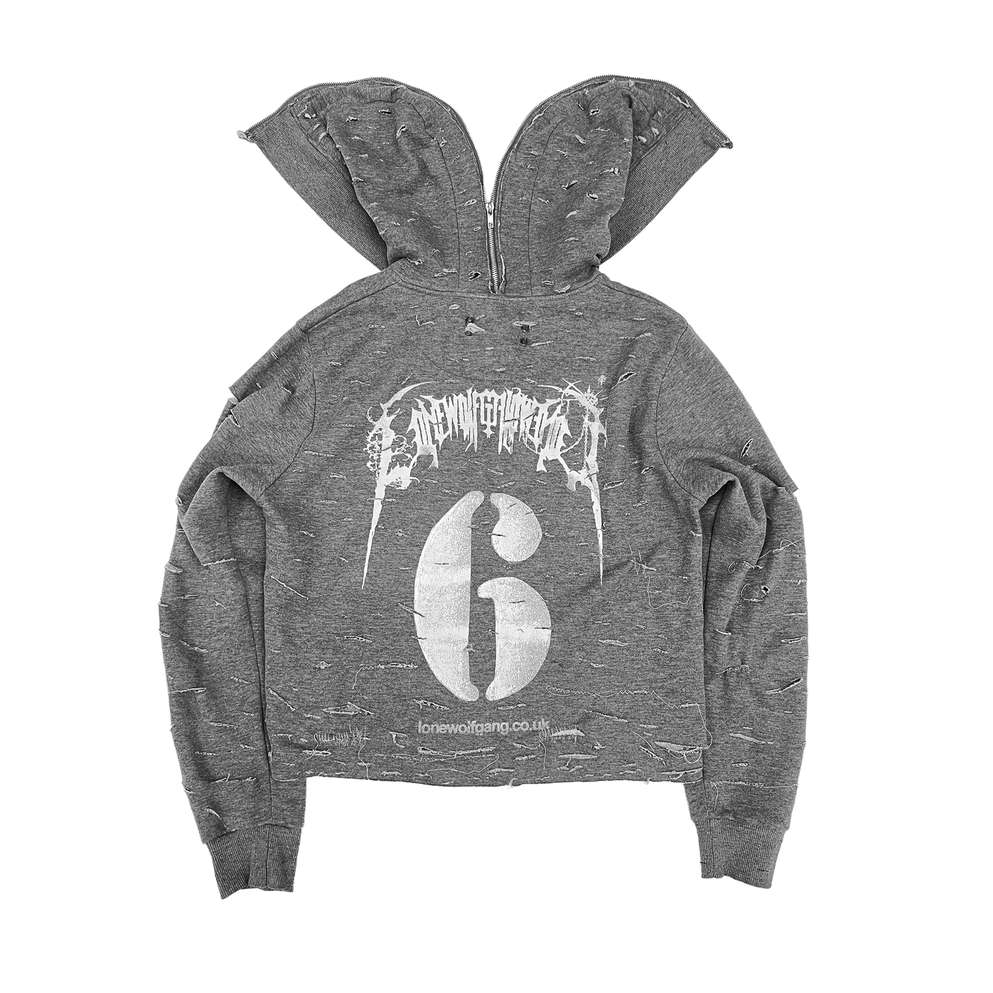 LOVE SCARS ZIP-UP HOODIE