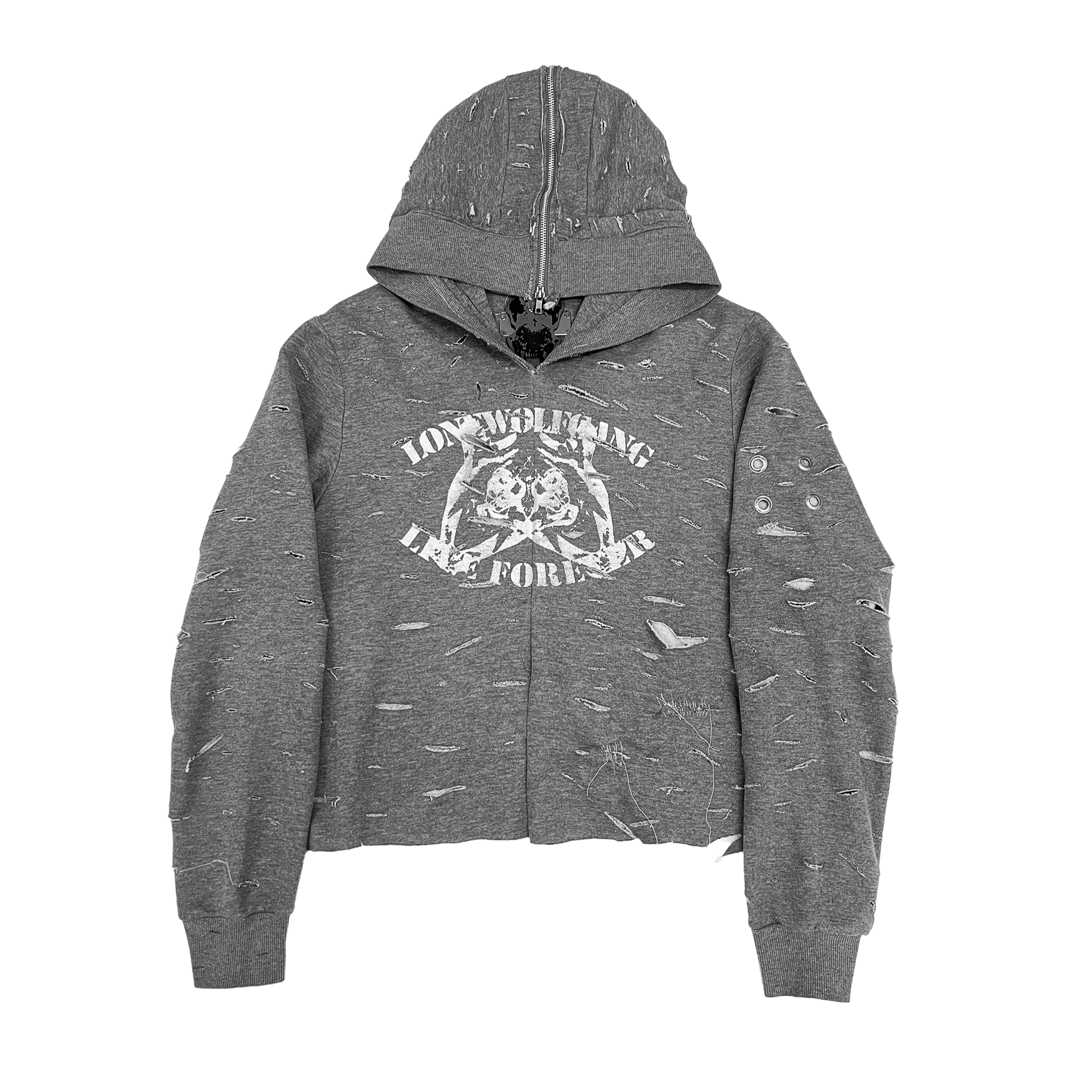LOVE SCARS ZIP-UP HOODIE – Lonewolfgang