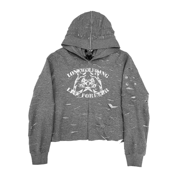 LOVE SCARS ZIP-UP HOODIE – Lonewolfgang